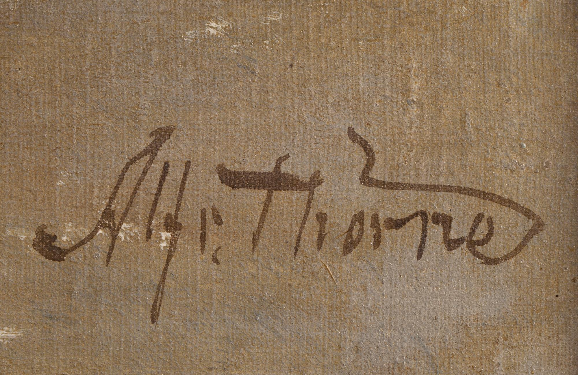 ALFRED THÖRNE, olja på duk, signerad.