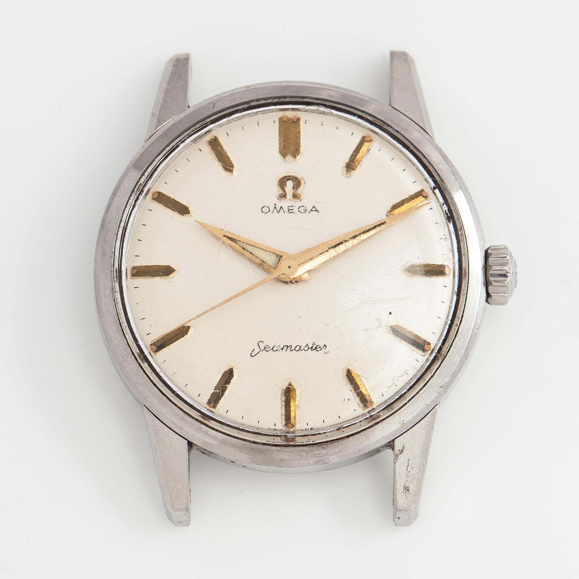 Omega, Seamaster, 35 mm, steel, manual, acrylic glass.
