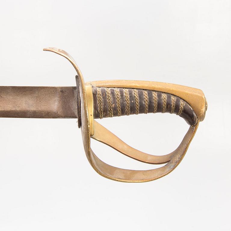 A pair of Swedish cavalry swords 1854 pattern.