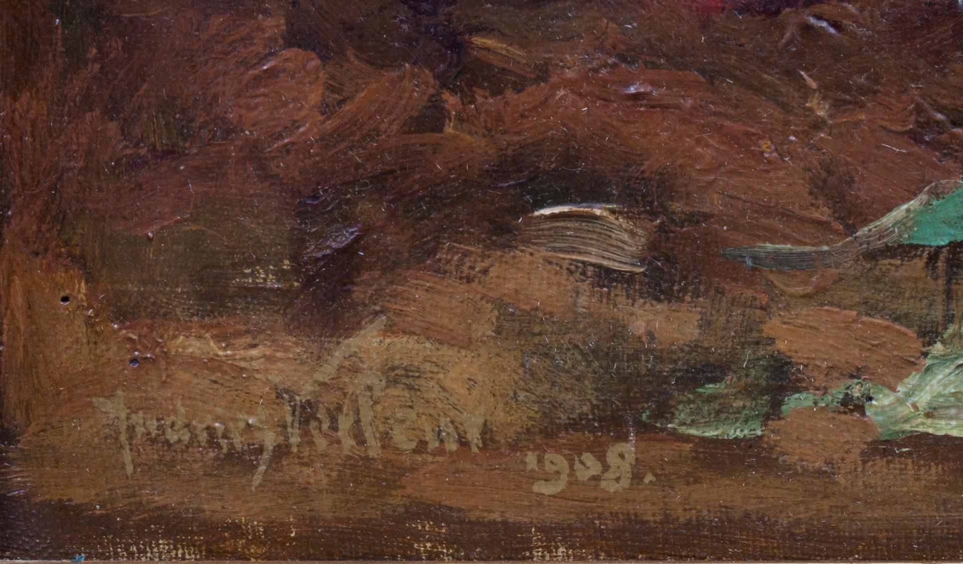 ANDRIES VERLEUR, olja på duk, signerad och daterad 1908.