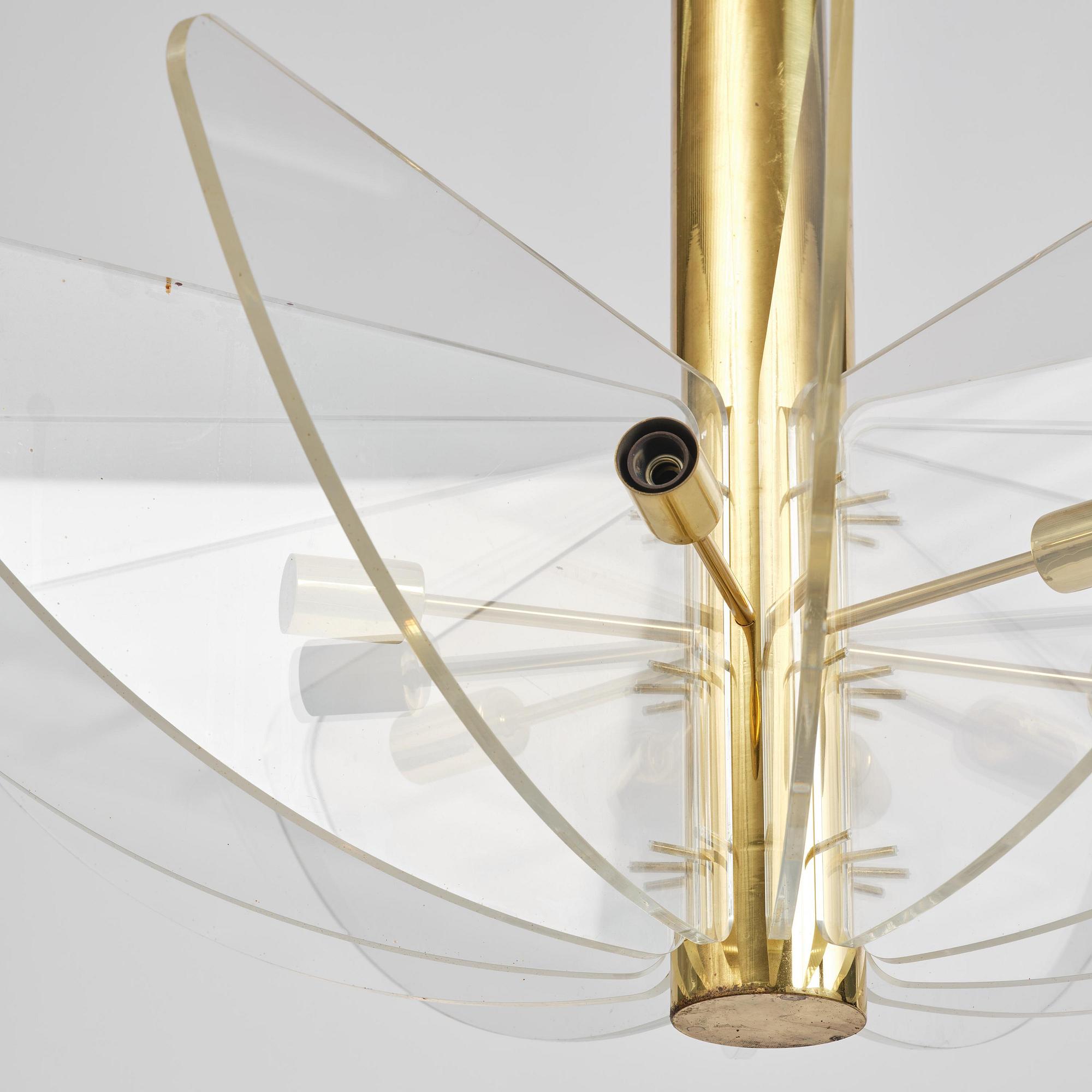 Hans-Agne Jakobsson, a rare ceiling lamp model "C 2438", Hans-Agne Jakobsson AB, Markaryd, 1970s.
