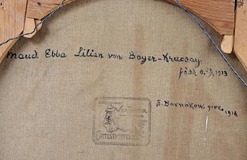 ELSA BARNEKOW, olja på duk, sign o dat 1916.