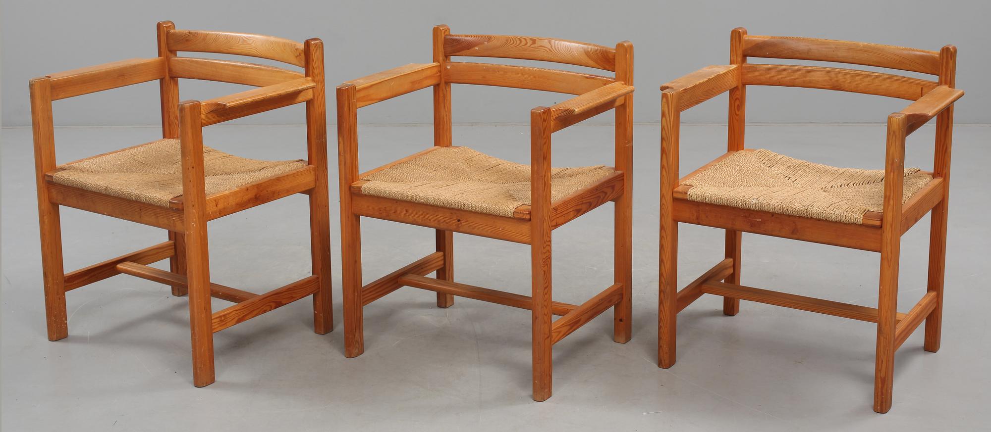 STOLAR, 3 st, Börge Mogensen, Karl Andersson & Söner, 1900-talets andra hälft.