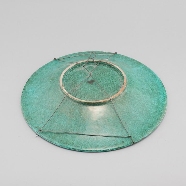 Wilhelm Kåge, an "Argenta" stoneware dish, Gustavsberg 1939.