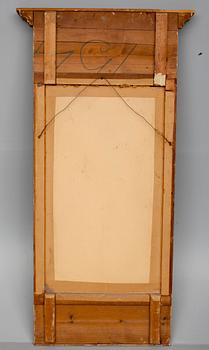 SPEGEL, KONSOLBORD, med PORFYRSKIVA,  sengustaviansk stil, 1900-talets början.