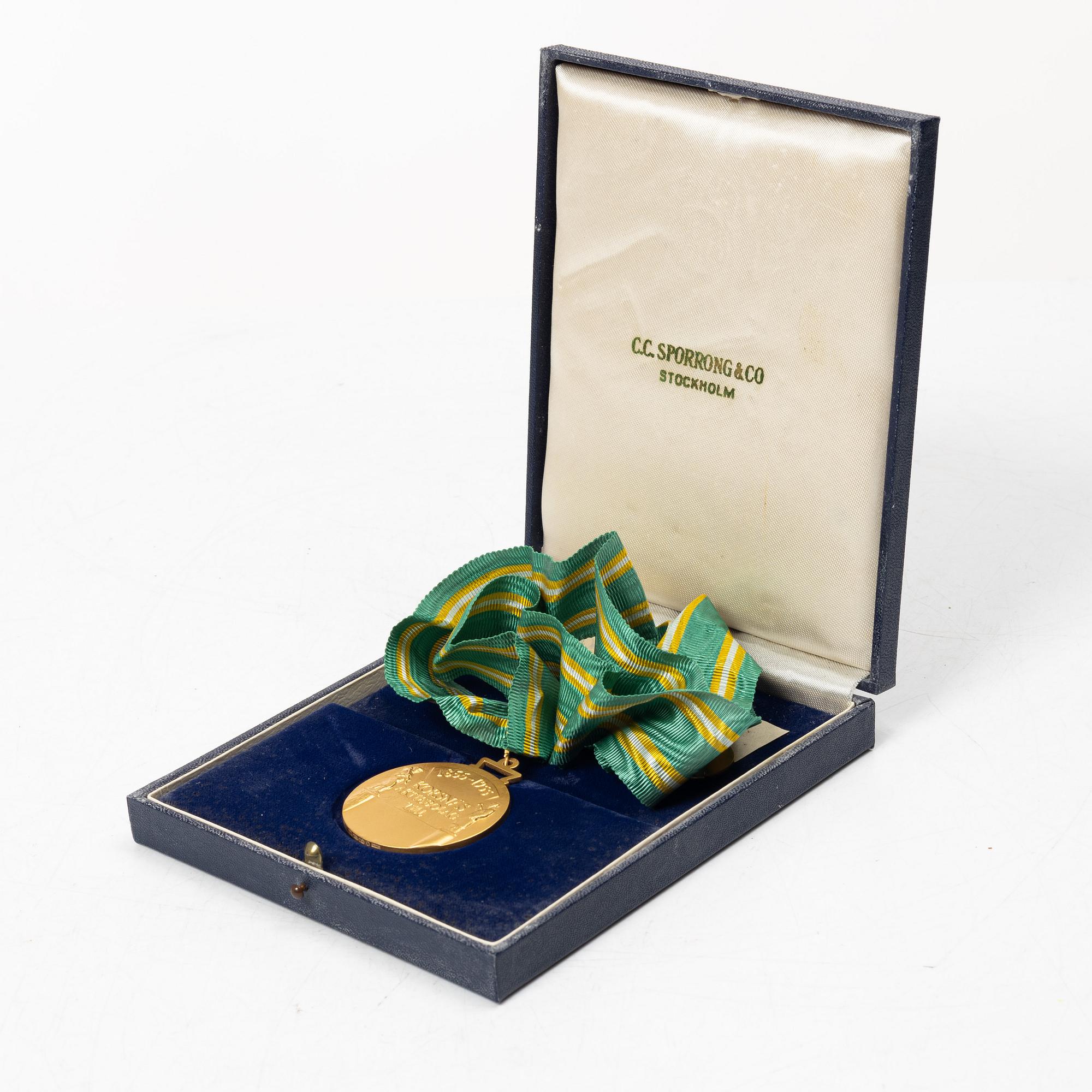 An 18K gold medal, Sporrong, Stockholm 1958.