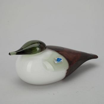 FÅGEL, glas, signerad O.Toikka Nuutajärvi.