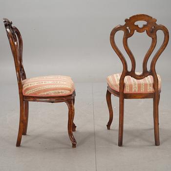 STOLAR, 2 st. Nyrokoko, 1800-talets slut.
