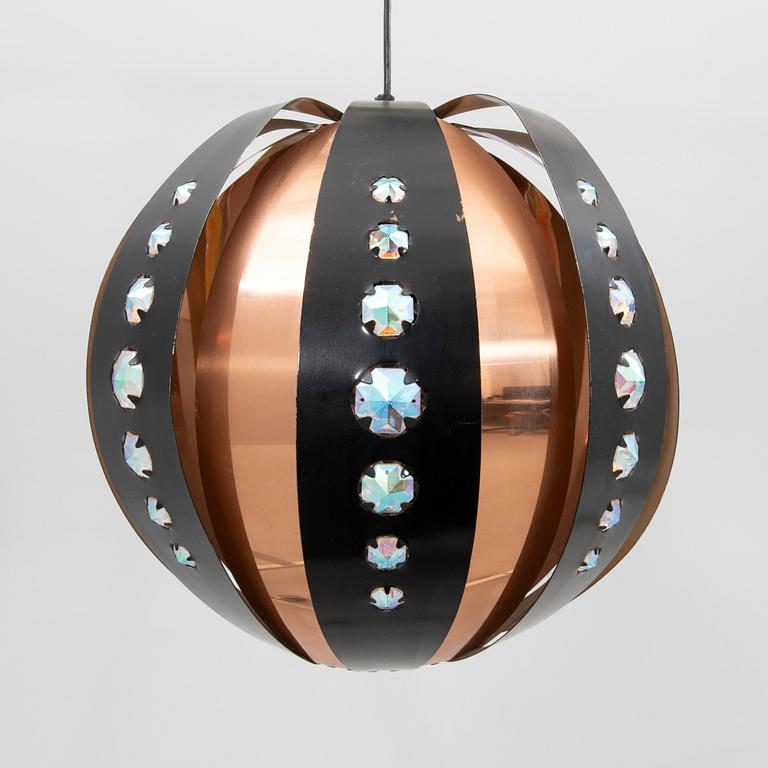 Taklampa, troligen Werner Schou, Coronell Electro, Danmark, 1900-talets andra hälft.