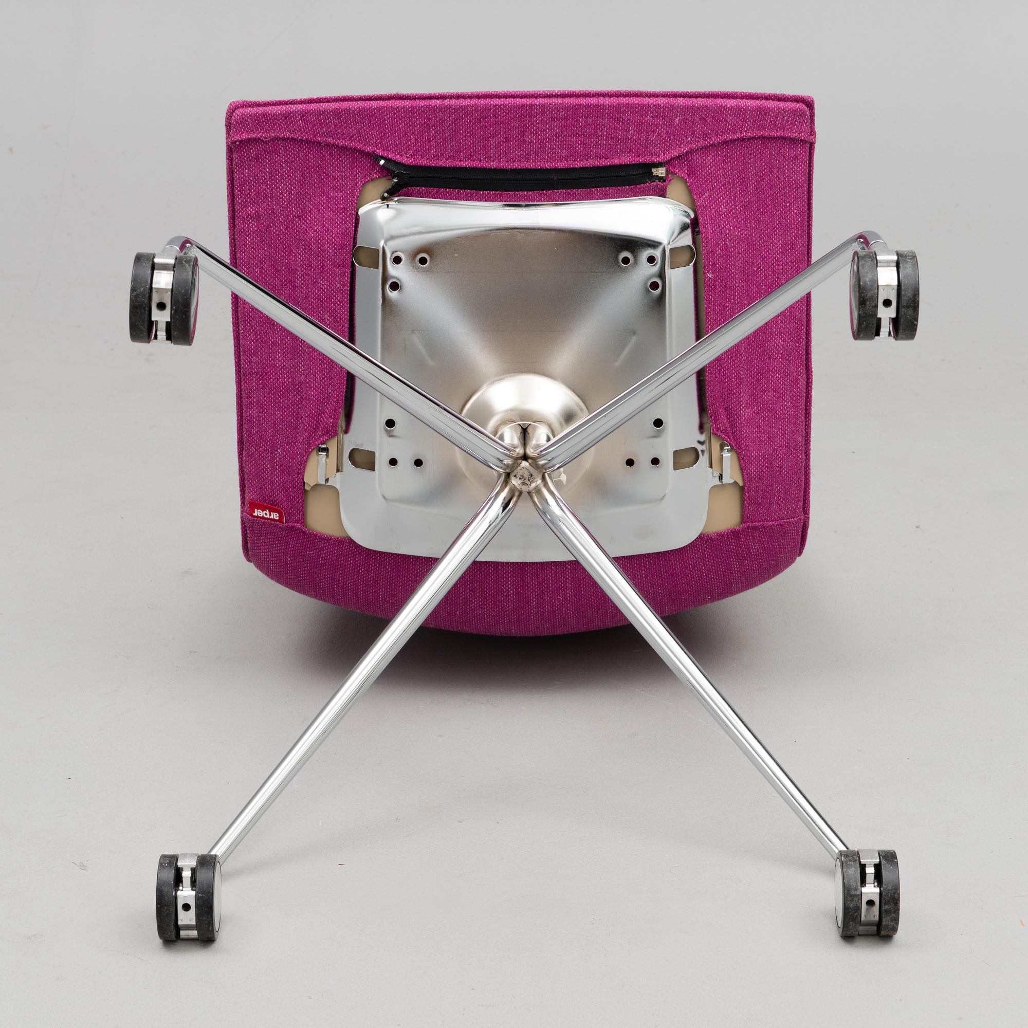 A Italian 21st century 'Catifa 46-Trestle fixed' desk chair for Arper by Lievore Altherr Molina.