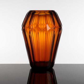 A glass vase from Moser, Karlsbad. 1920´s or 1930´s.