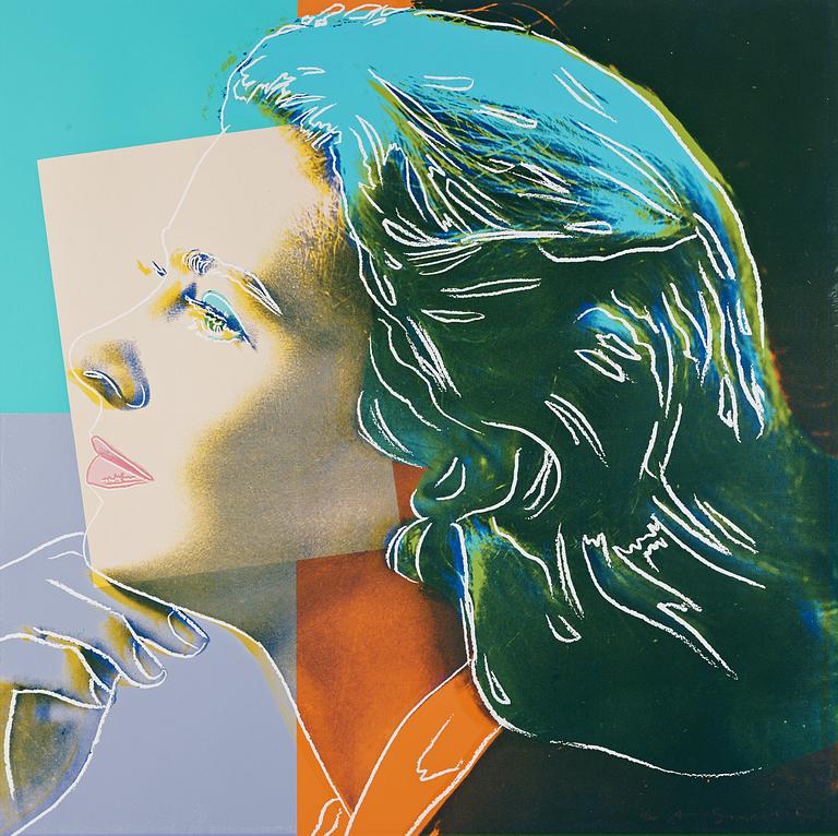 Andy Warhol, "Three portraits of Ingrid Bergman by Andy Warhol".