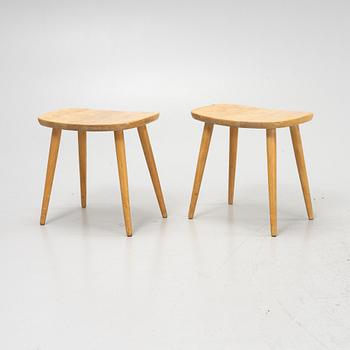 Yngve Ekström, a pair of 'Palle' stools, second half of the 20th Century.
