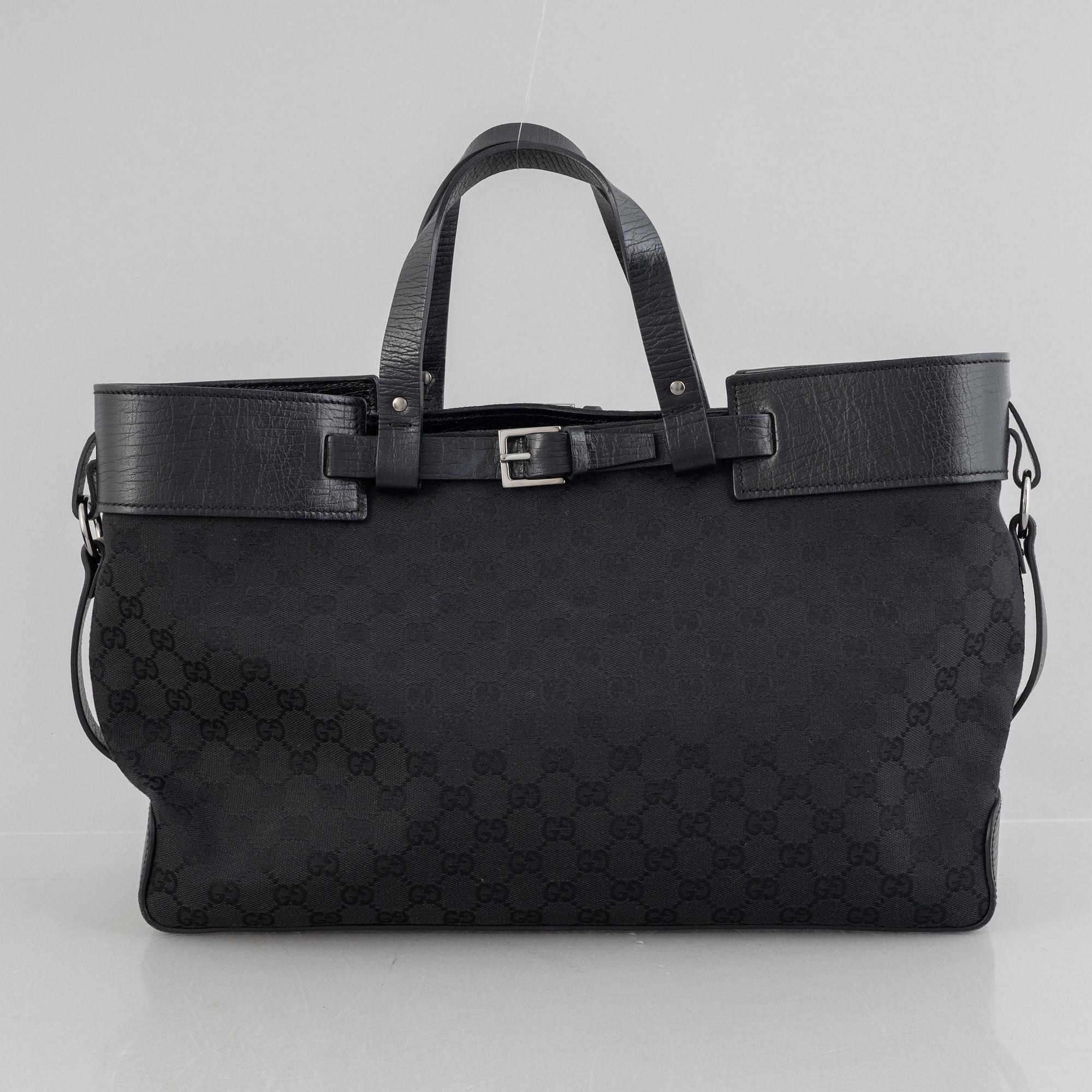 Gucci, A monogram canvas tote bag.