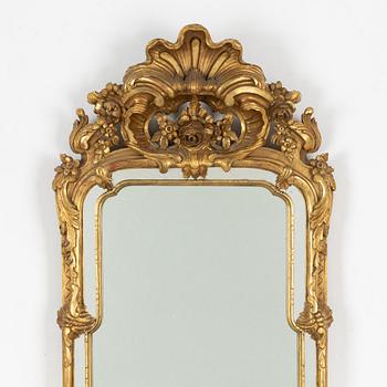 A Rococo style, mirror, second half of the 19th century.