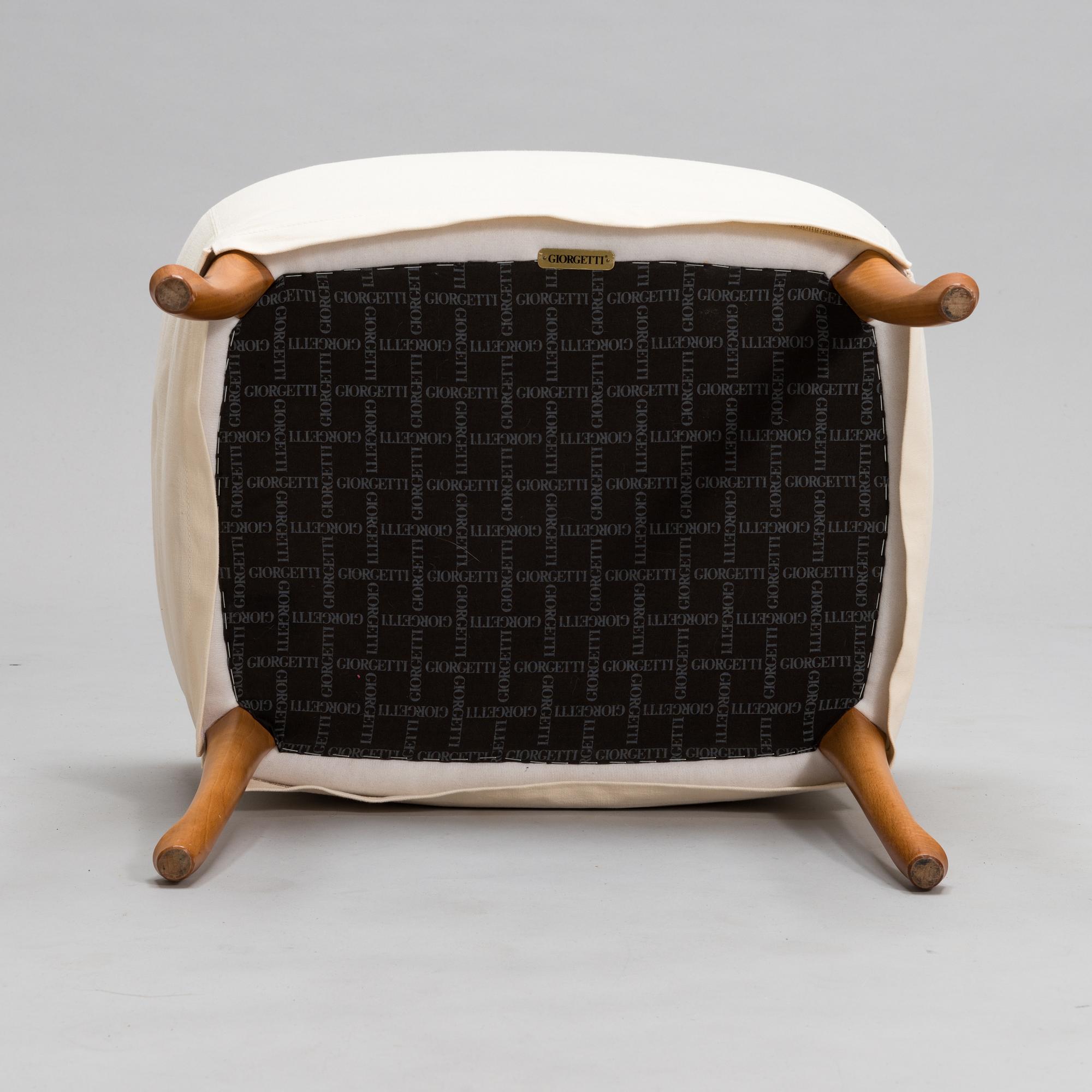 Umberto Asagno, nojatuolipari ja rahi, "Bergere Progetti", 63240, Giorgetti, Italia, 1980-luku.