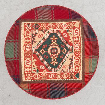 Footstool, oriental, contemporary.