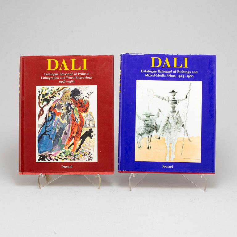 BÖCKER, Salvador Dali,Catalogue Raisonne of Etchings and Mixed-Media, prints och Catalogue Raisonne of Prints, vol I-II.