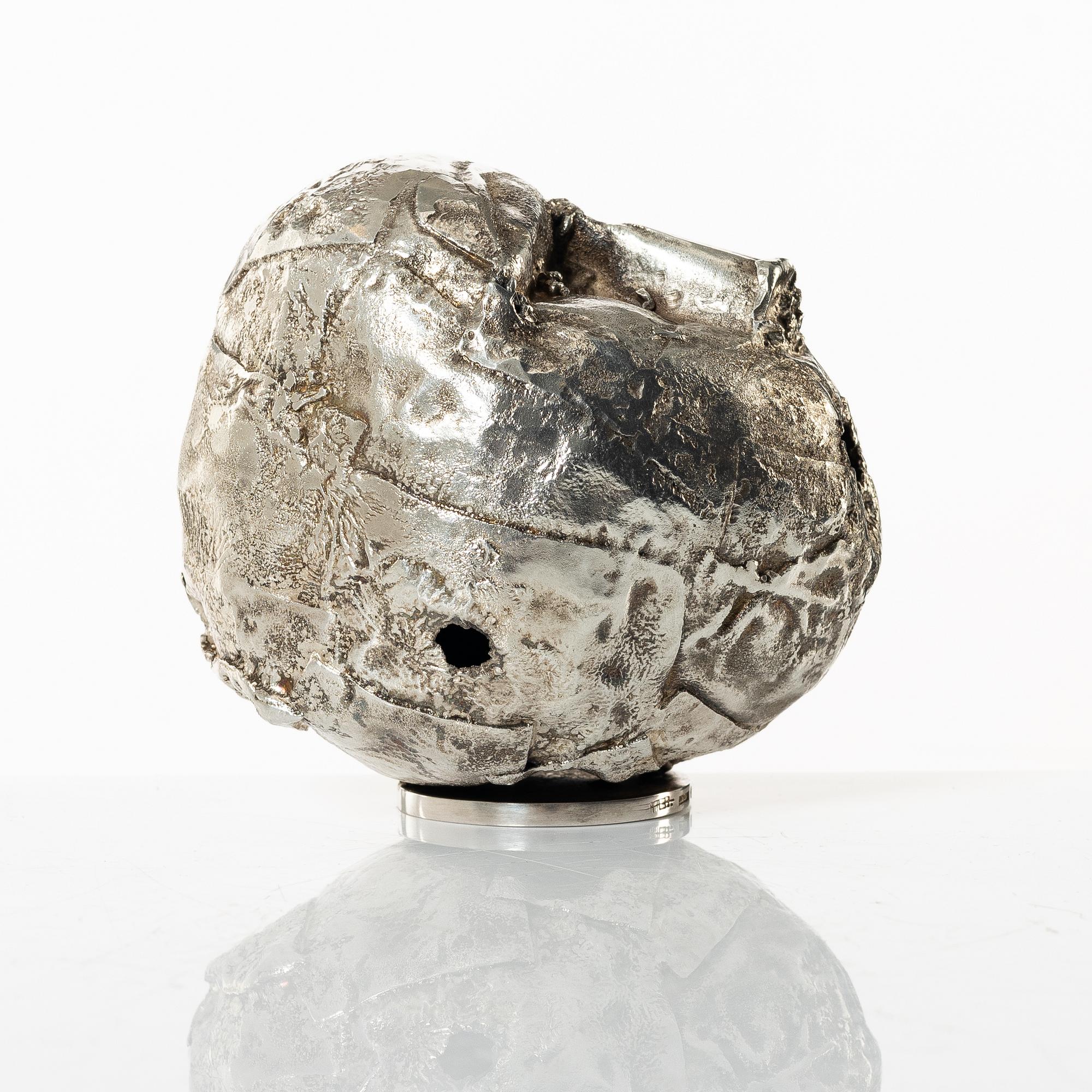 Lars Arby, skulptur, silver, Göteborg 1969.
