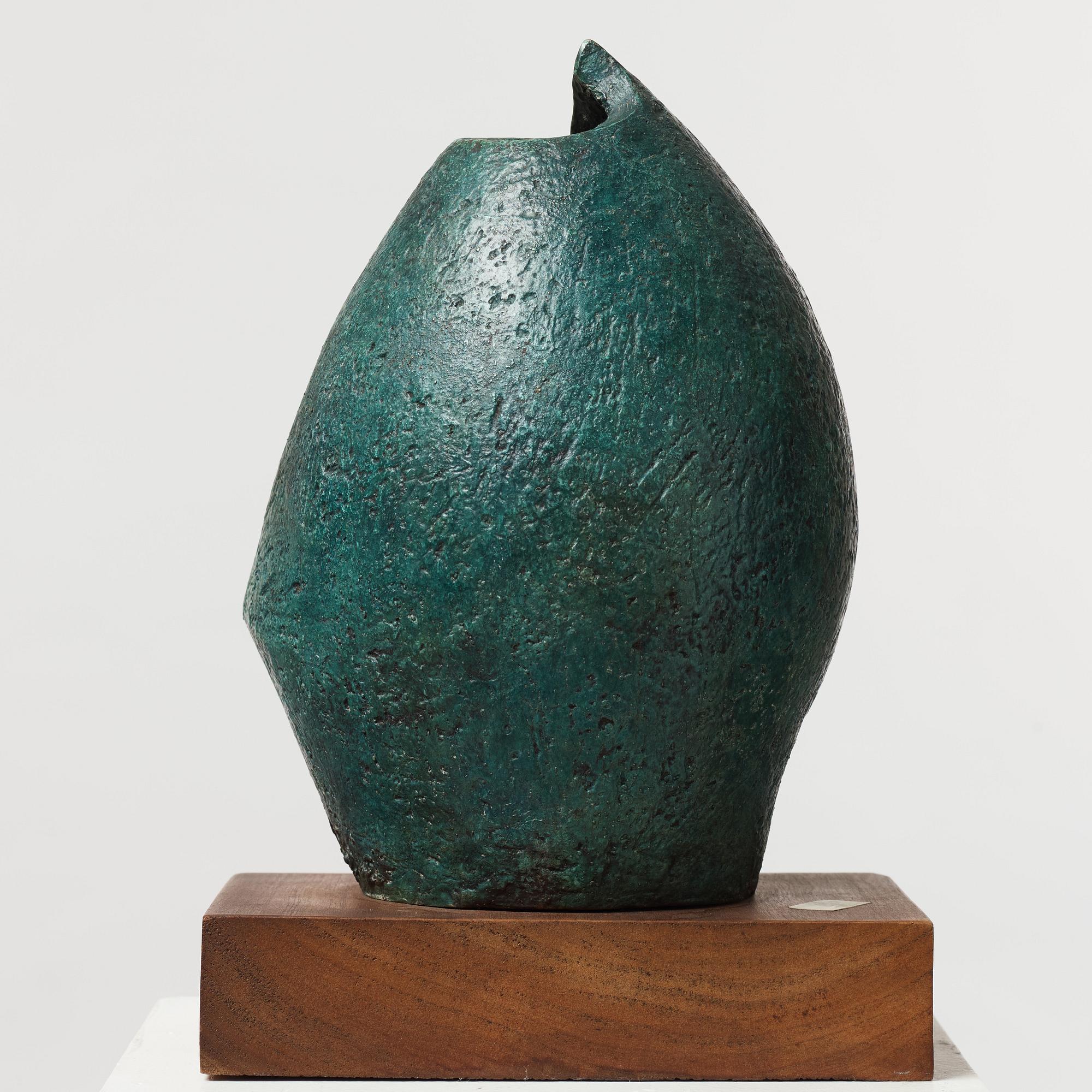 Kathe Lipin, skulptur, brons, signerad K Lipin,