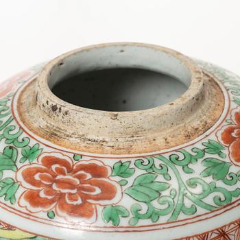 Bojan / kruka, porslin, Kina, Qingdynastin, Kangxi (1662-1722).