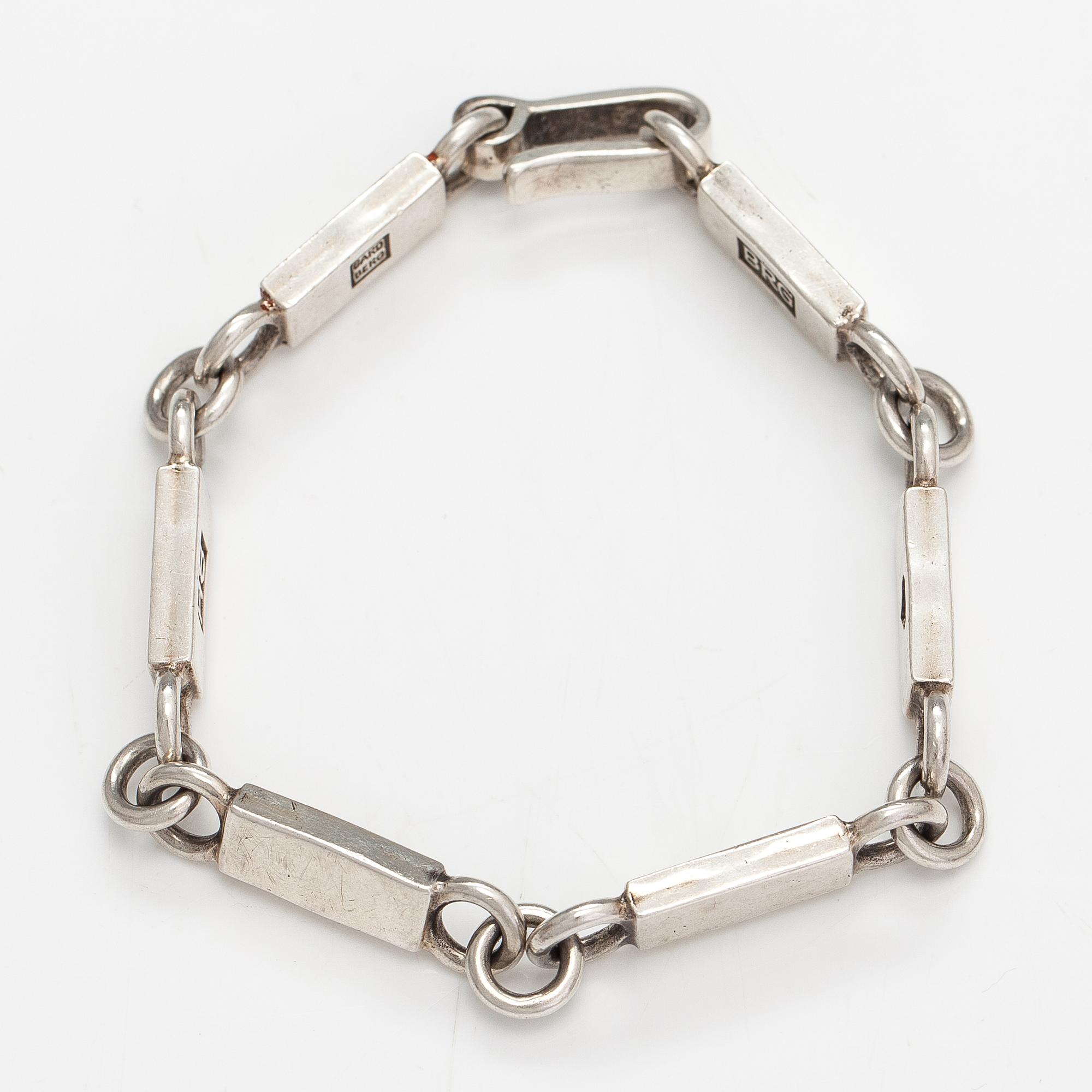 Bertel Gardberg, A sterling silver bracelet. Tammisaari 1985.