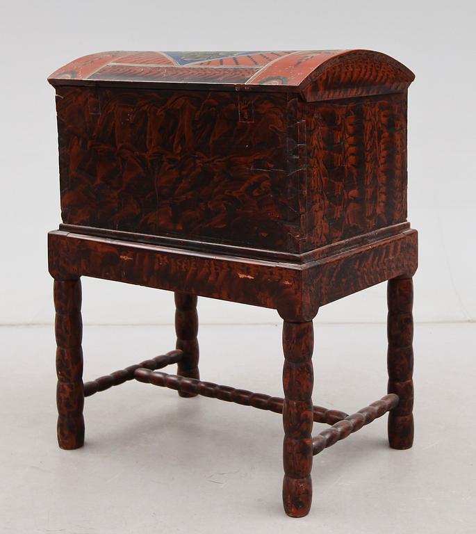 KISTA PÅ BENSTÄLLNING, Lima, 1800-talets mitt.