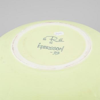 INGER PERSSON, a stoneware bowl for Rörstrand, signed I Persson and dated -93.