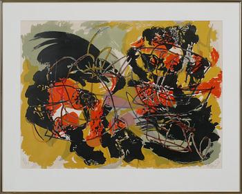 Karel Appel · KAREL APPEL, färglitografi, signerad och numrerad 18/50.