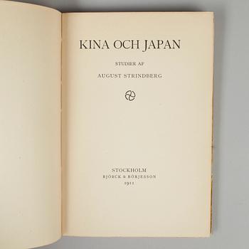 BOK, "Kina och Japan" av August Strindberg, Stockholm 1911.