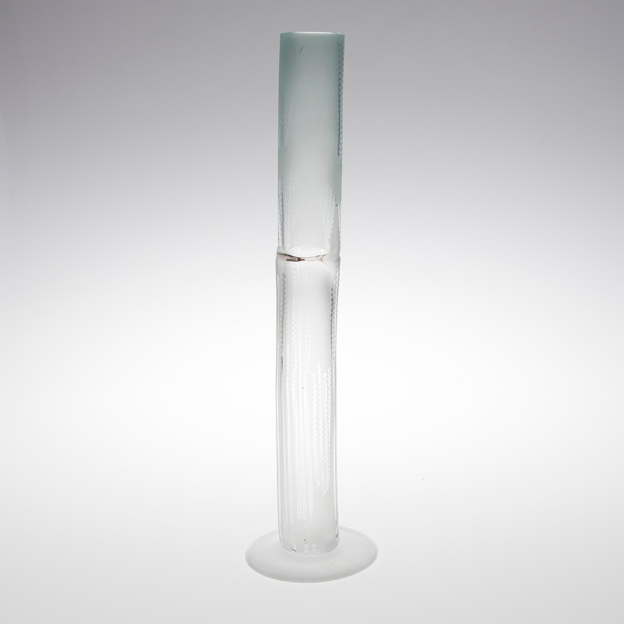 KERTTU NURMINEN, A GLASS SCULPTURE, signed Kerttu Nurminen Nuutajärvi Notsjö 1991.