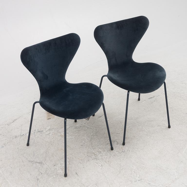 Arne Jacobsen, stolar, "Sjuan", Lala Berlin x Fritz Hansen, Danmark, 2017 .