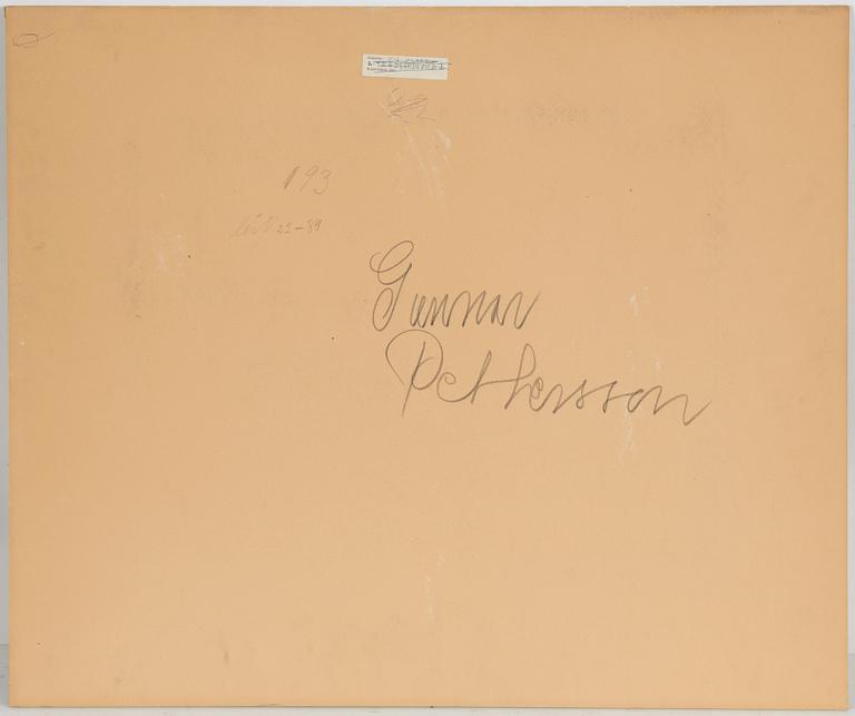 STIG CLAESSON (SLAS), blandteknik på papper, signed.