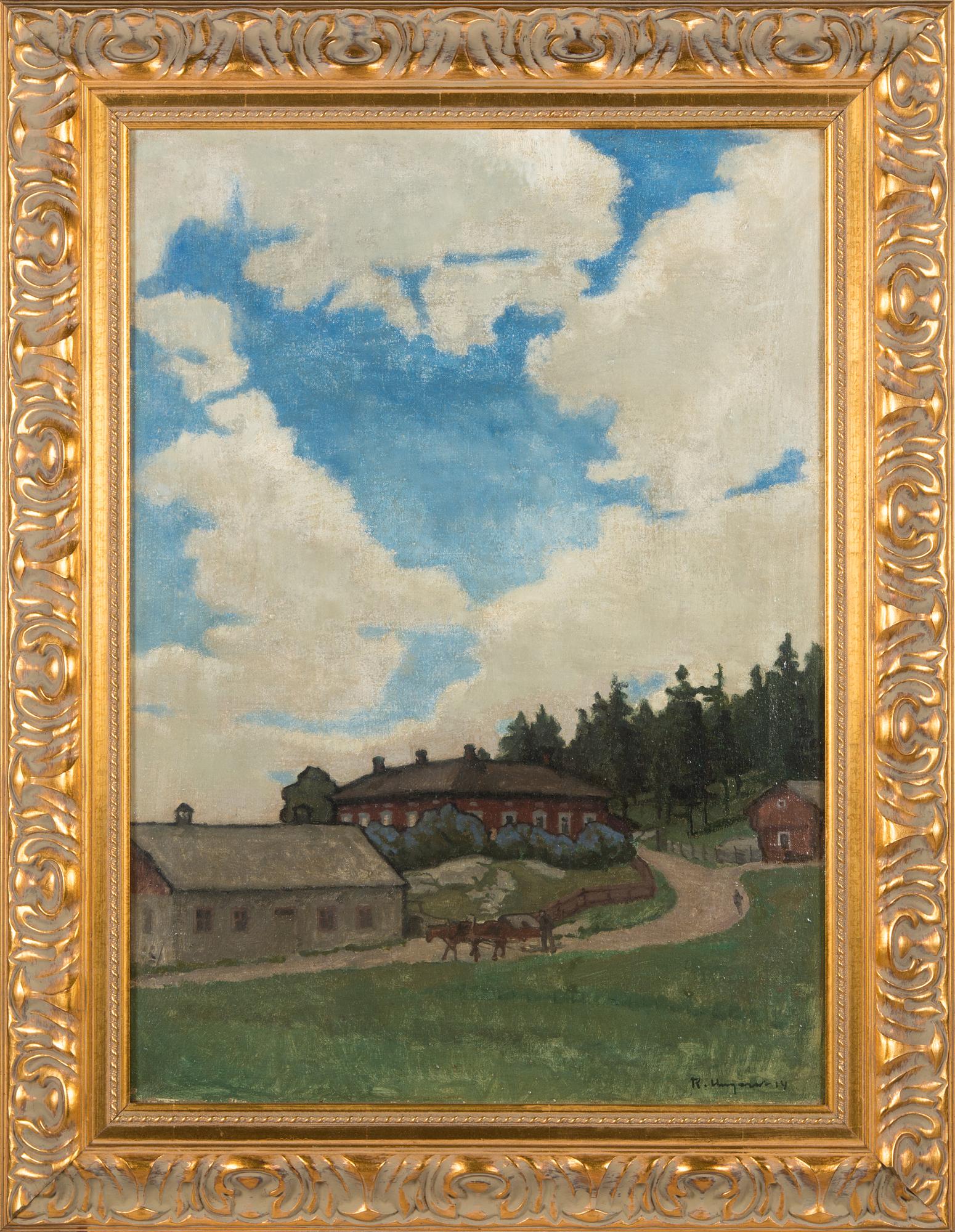 Ragnar Ungern, oil on canvas, signed and dated -14.
