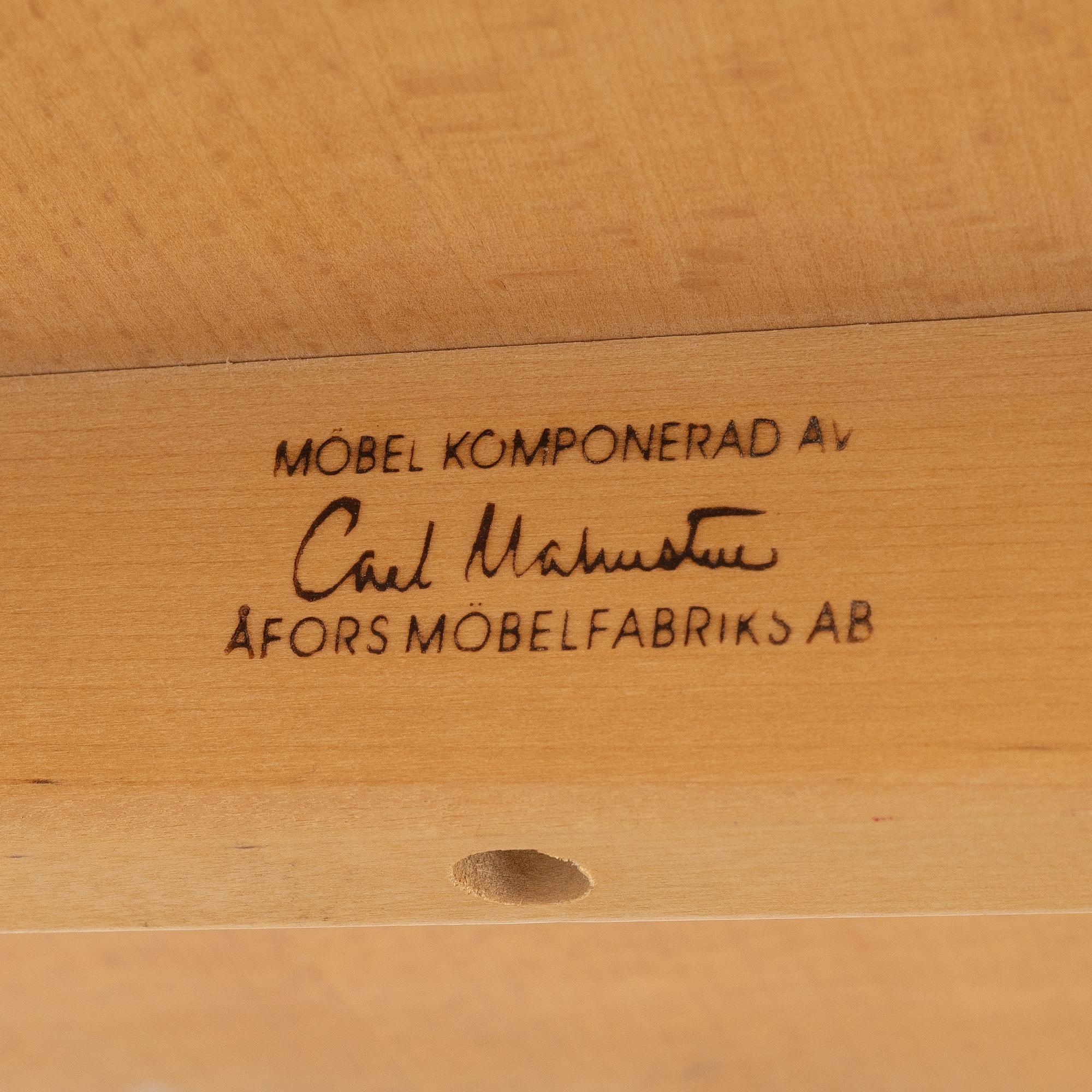 Carl Malmsten, coffee table, "Ovalen", Åfors.