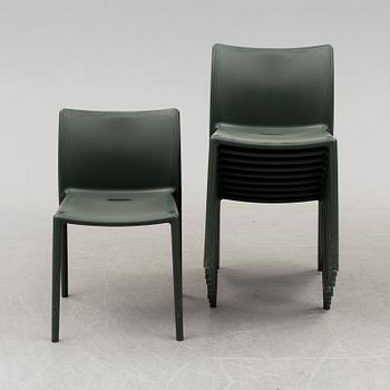 JASPER MORRISON, stolar, 10 st, "Air-Chair", Magis, Italien.