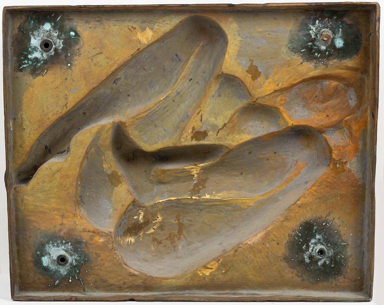Gudmar Olovson, relief/skulptur. Signerad. Numrerad. Gjutarstämpel, Brons, höjd 83 cm, längd 64 cm.