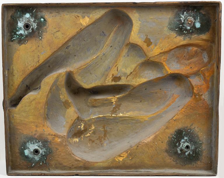 Gudmar Olovson, relief/sculpture.  Signed. Numbered. Foundry mark. Bronze, total height 83 cm, length 64 cm.