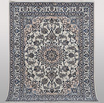 A rug, Nain, part silk, ca 200 x 154 cm.