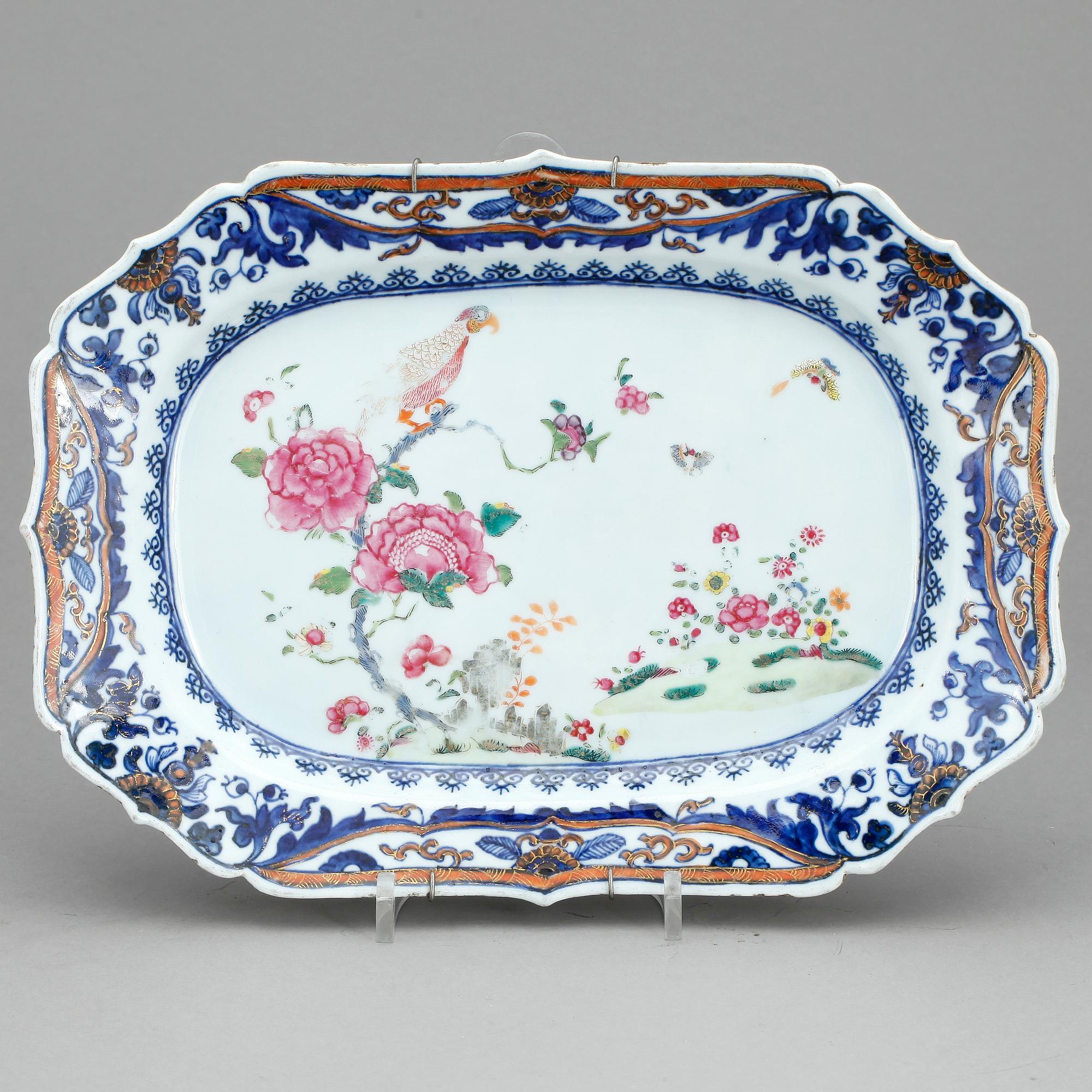 STEKFAT, porslin, Kina, Qianlong, (1736-1795).