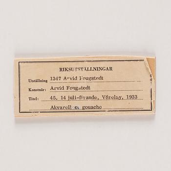 Arvid Fougstedt, "14 juli-firande, Vézelay 1933".
