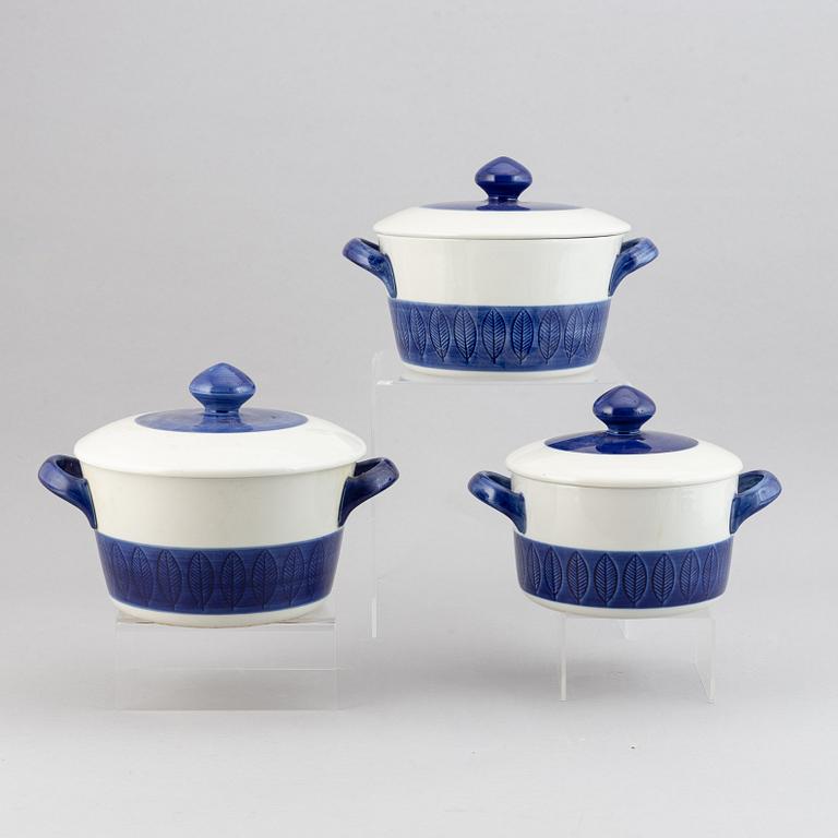 A Hertha Bengtsson 'Koka Blå' dinner service, 84 pcs, Rörstrand, designed 1956.