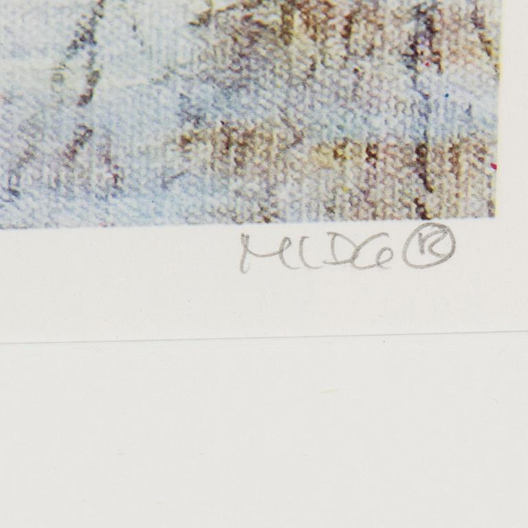 MARIANNE LINDBERG DE GEER, "Jag tänker på mig själv", signerad och numrerad litografi, 153/200.