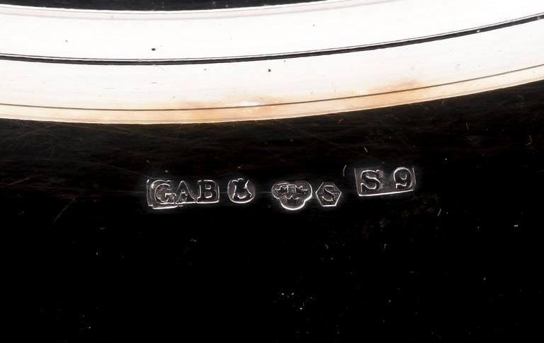FAT, 2 st, silver, b.la. GAB, Stockholm.