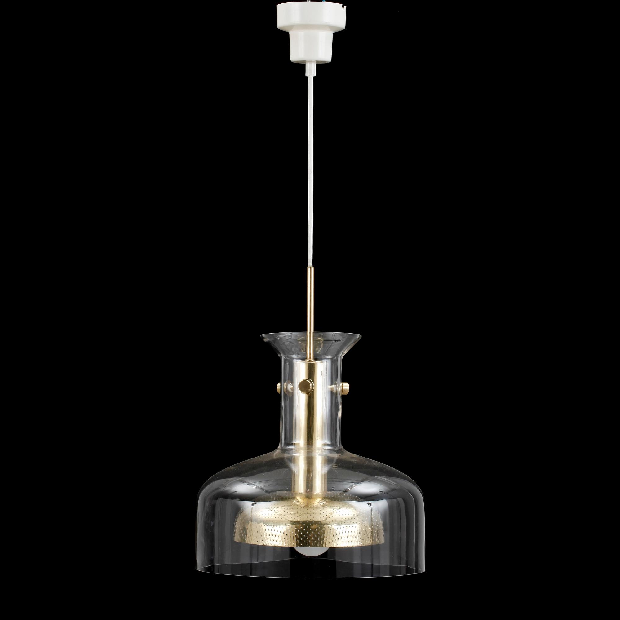 TAKLAMPA, "Crystal", Anders Pehrson, Ateljé Lyktan, 1970-tal.