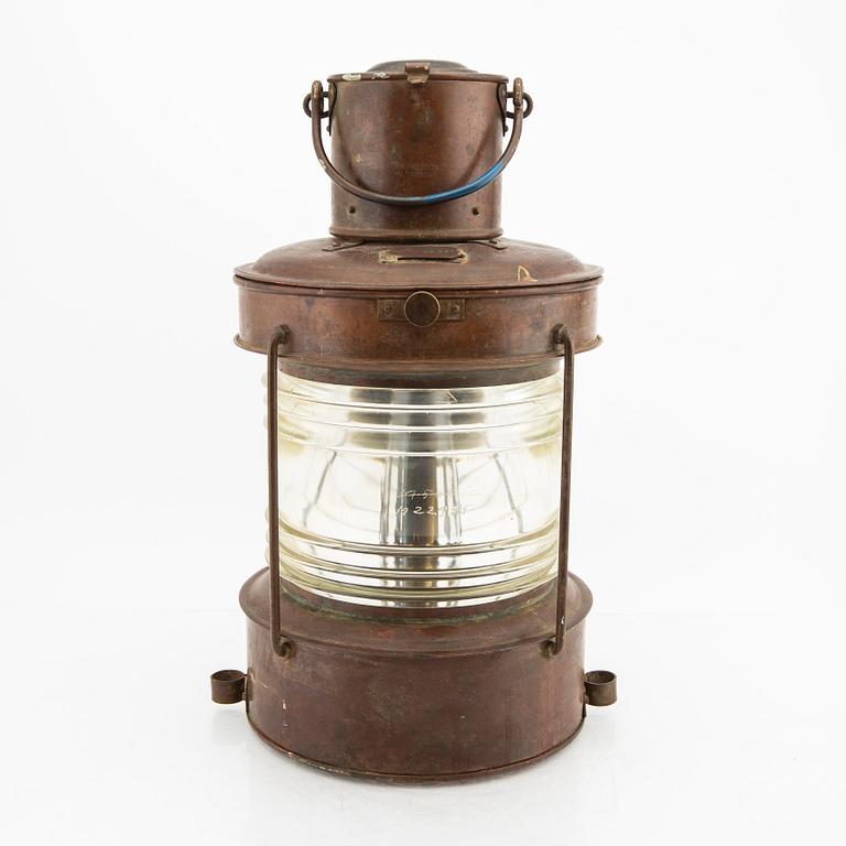 A ship's lantern by Erik Ohlsson Hälsingborg first half of the 20th century.