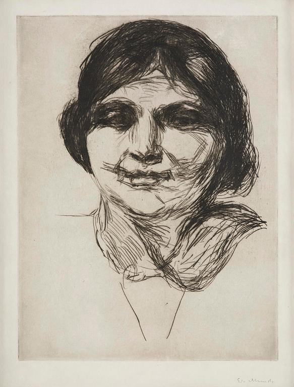 Edvard Munch, "Celline uten hatt" / "Celline Without Hat".