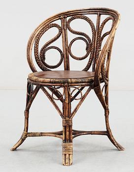 KORGSTOL, troligen sekelskiftet 1900.