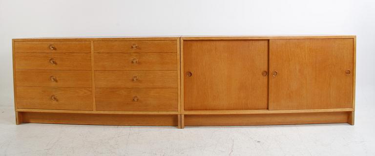 SIDEBOARD, 2 st. Design Börge Mogensen. Firma Karl Andersson.