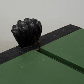 FOLKE BENSOW, a 'Snecan' cast iron carden bench from Byarums Bruk, sesigned in 1923.